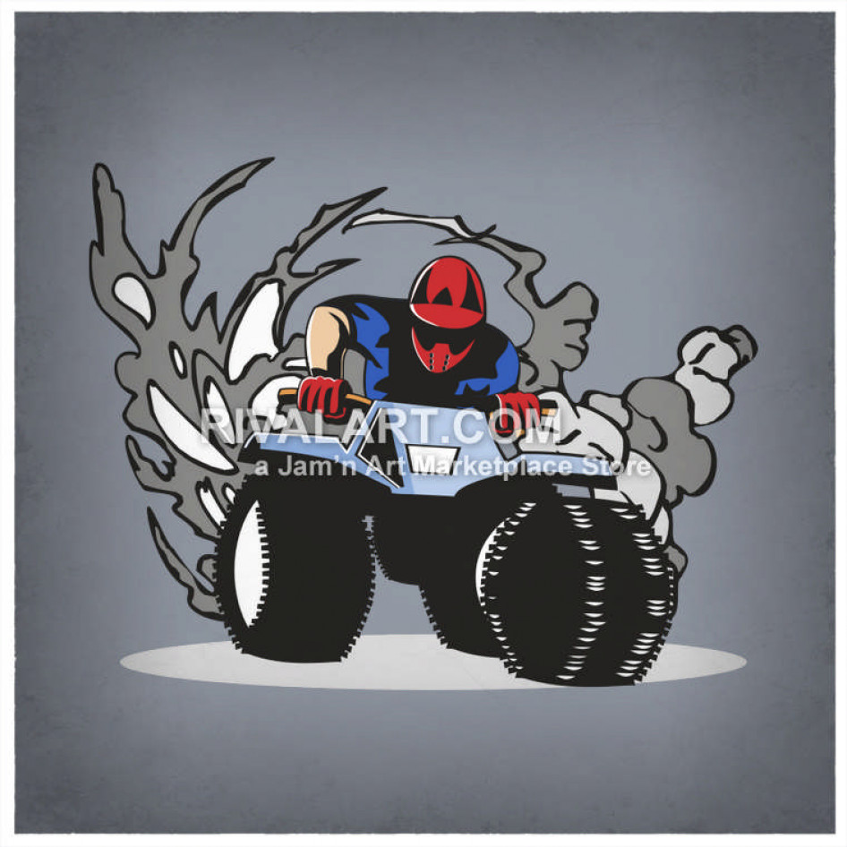 946x946 Atv All Terrain Vehicle Off Roading Wheeler Graphic