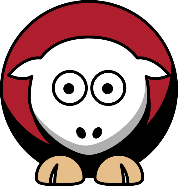 570x596 Sheep Toned San Francisco Team Colors Clip Arts