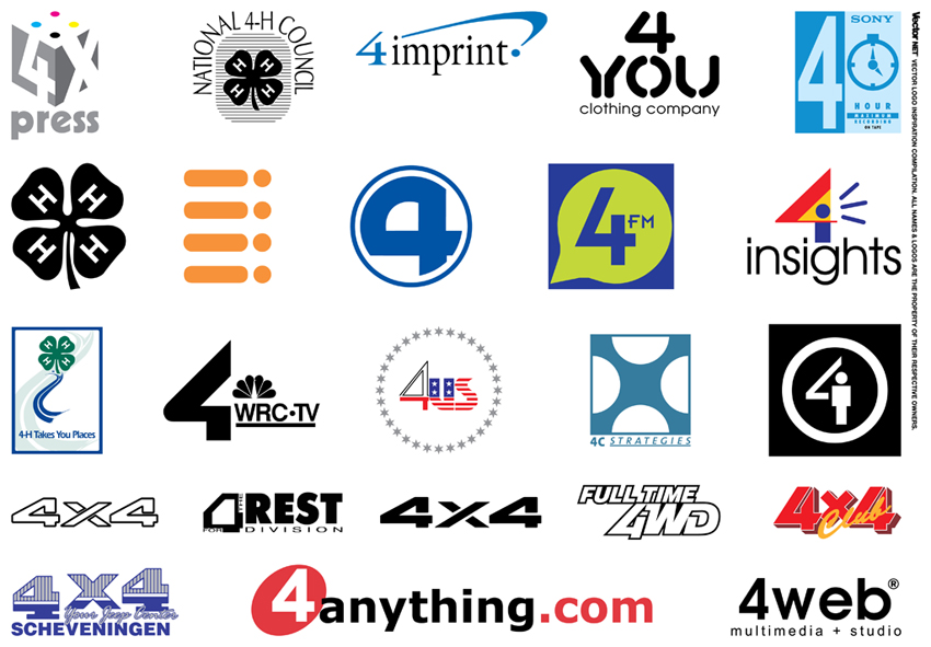 850x591 Logo Design Inspiration Vector Number Logos