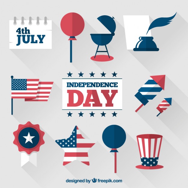 Of July Elements Vector Free Download 626x626 Of July Elements Vector Free Download