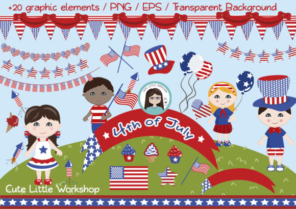 Of July Vector Clipart Graphic 580x410 Of July Vector Clipart Graphic