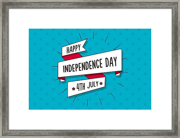 Happy Independence Day Ribbon Banner In Retro Style Of July 600x462 Happy Independence Day Ribbon Banner In Retro Style Of July