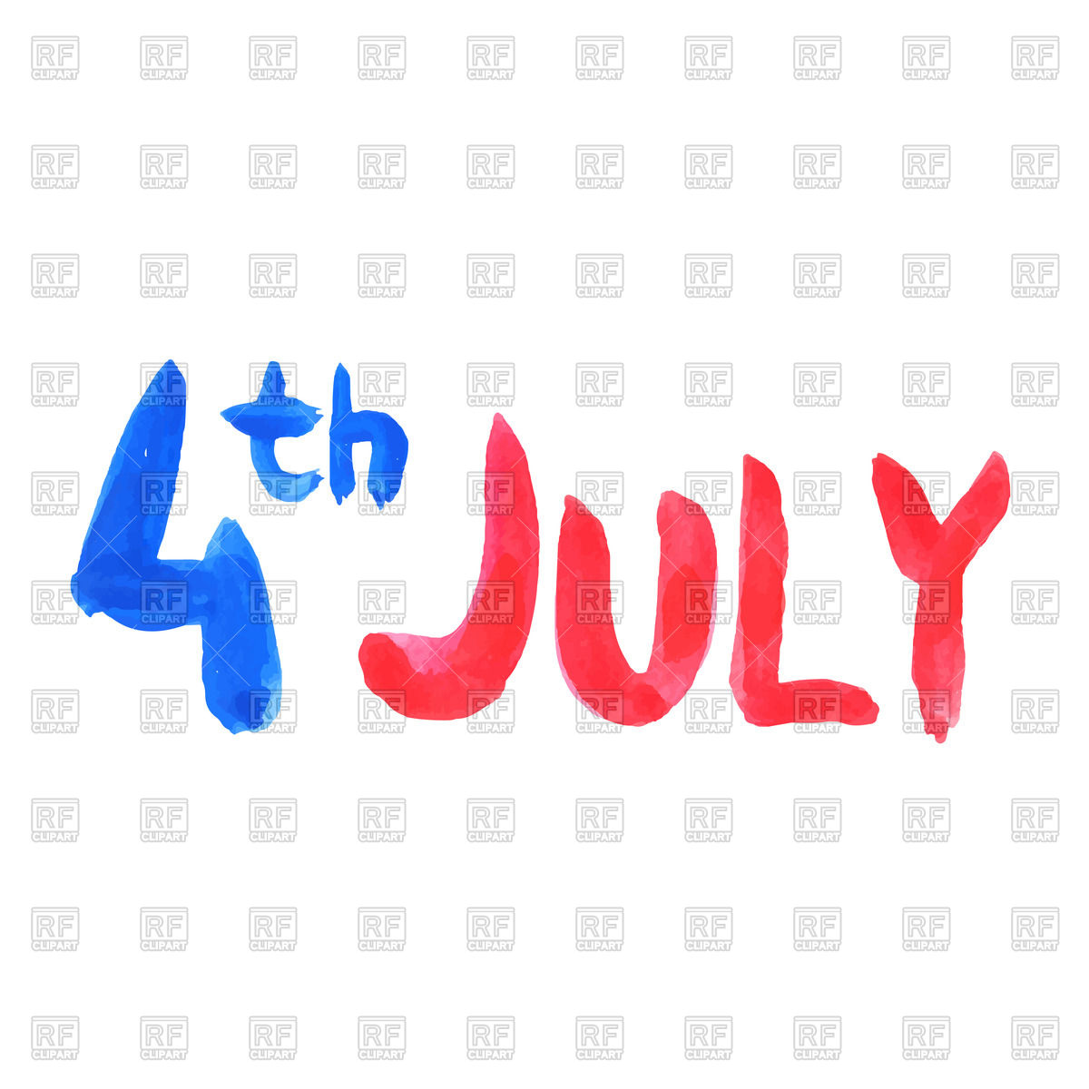 Watercolor Text July Vector Image Of Holiday Uvaconcept 1200x1200 Watercolor Text July Vector Image Of Holiday Uvaconcept