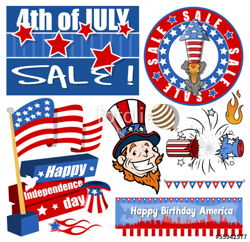 Of July Vector Pack Stock Image And Royalty Free Vector 500x485 Of July Vector Pack Stock Image And Royalty Free Vector