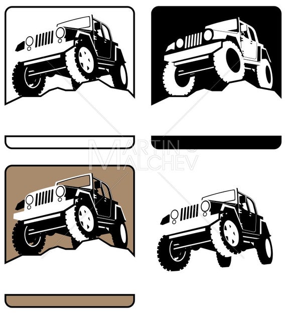 570x625 Off Road Symbol Vector Cartoon Clipart Illustration Off Etsy