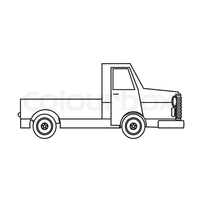 800x800 Pickup Truck Off Road Auto Vehicle Stock Vector Colourbox