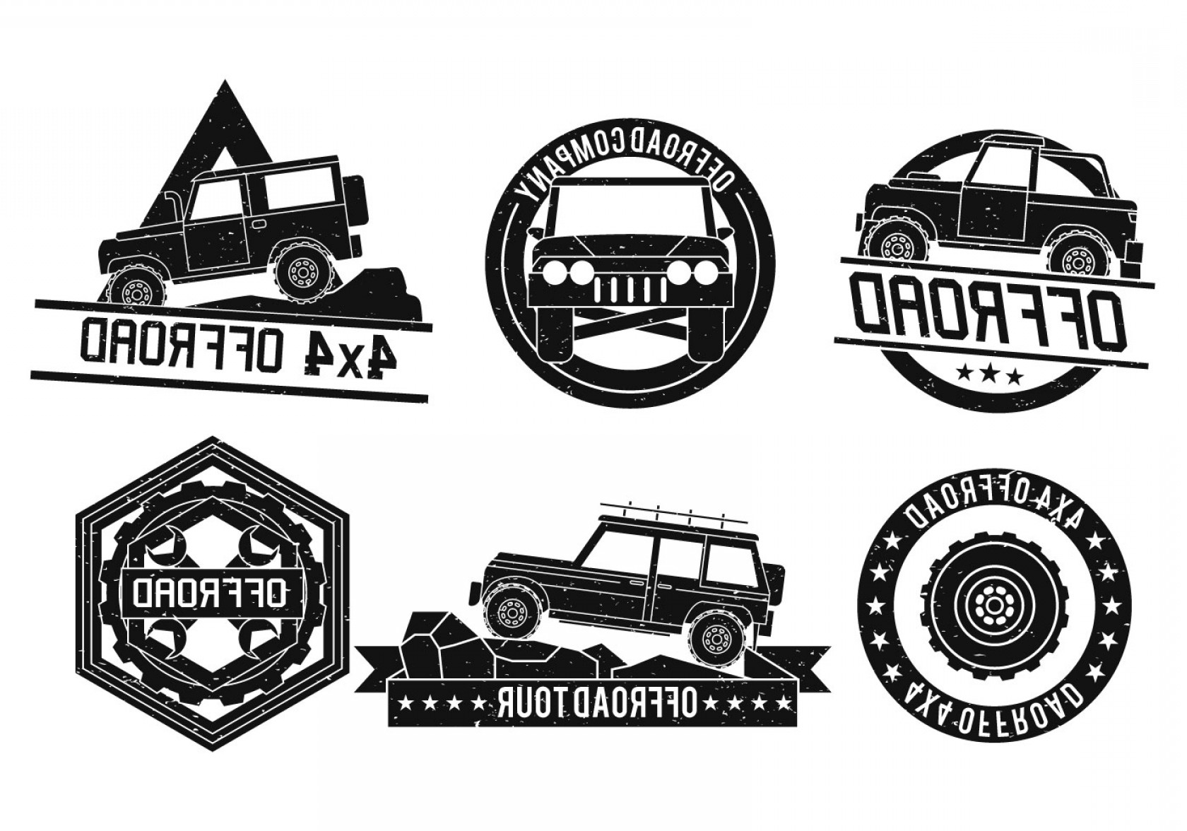 1680x1176 Off Road Vector Logo Set Cultracing