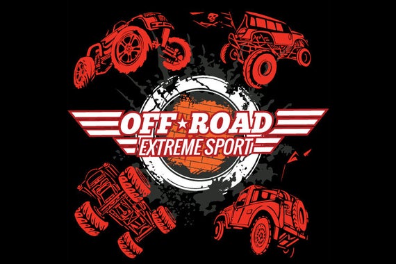 570x380 Off Road Trucks Clipart Vector Clip Art Graphics Digital Etsy