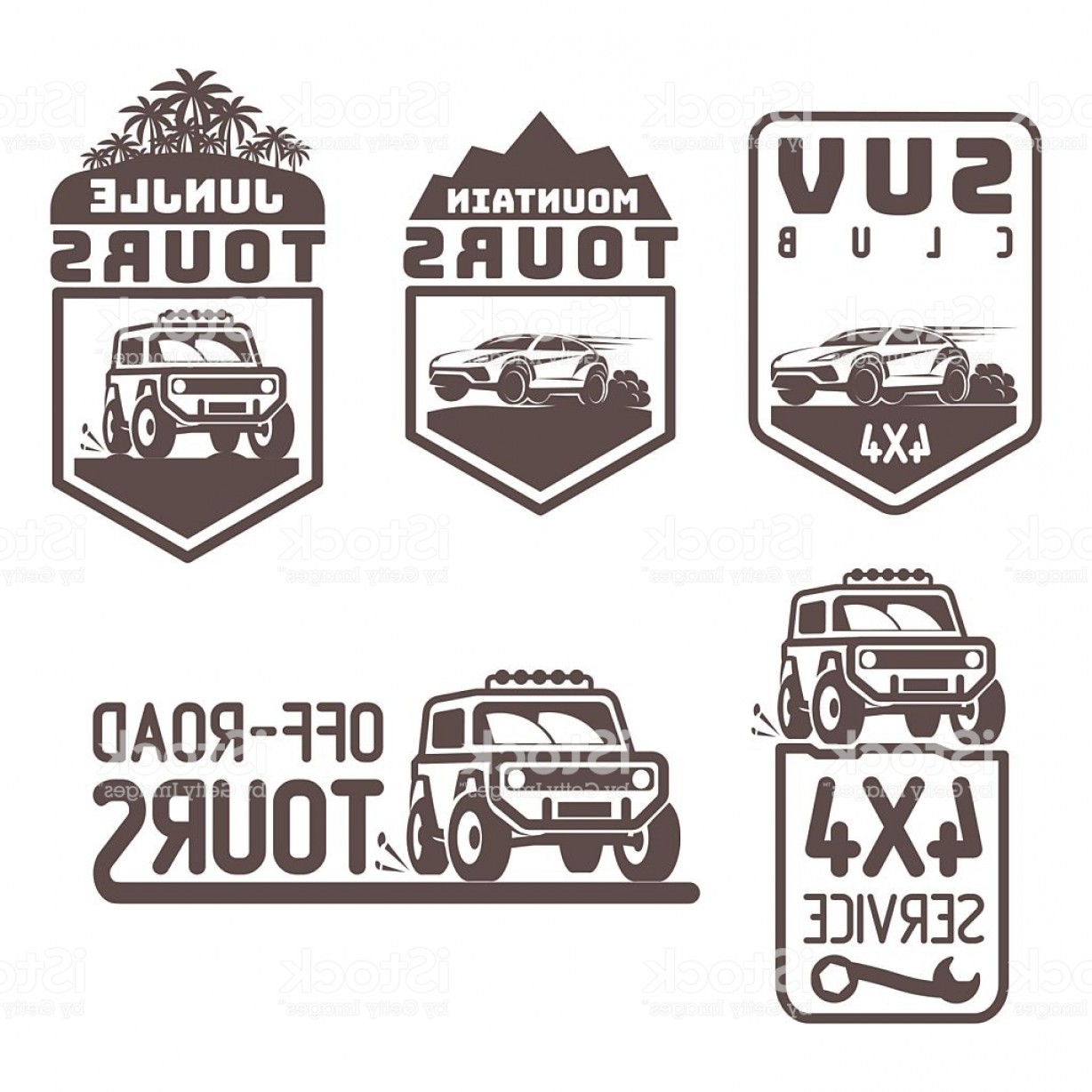 1228x1228 Suv X Off Road Travel Tour Club Icon Logo Template Vector Gm