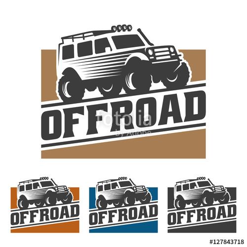 500x500 Vector Off Road Car Logo, Offroad Logo, Suv Car Logo Template