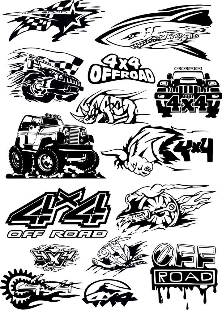 718x1000 Off Road Vehicle Vector Art Free Vector Cdr Download Free