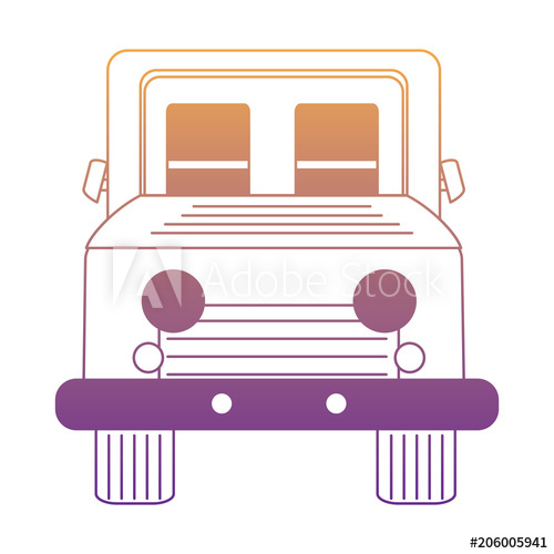 500x500 Car Icon Over White Background, Vector Illustration