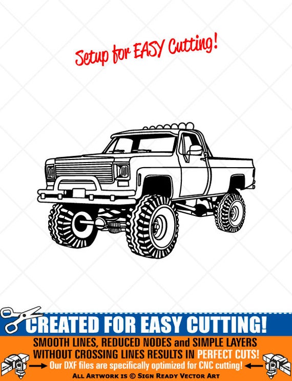 570x743 Chevy Chevrolet Truck Clipart Vector Clip Art Etsy