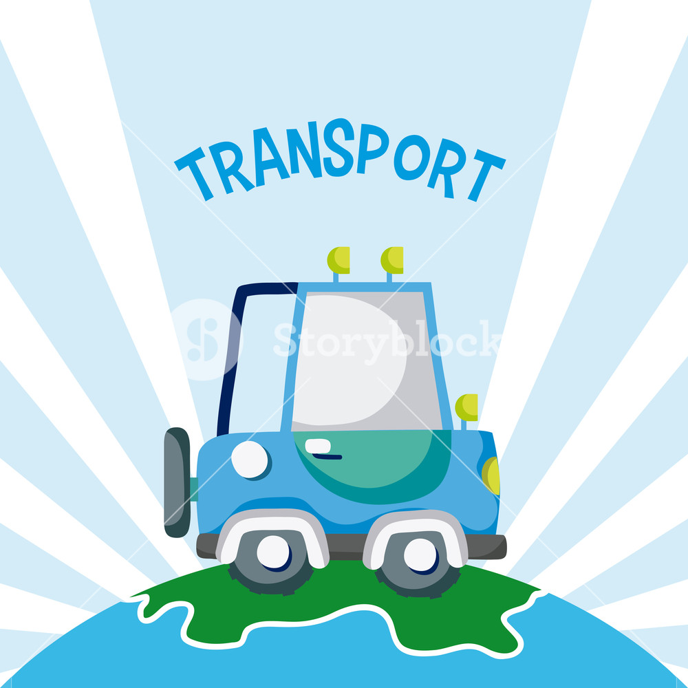 1000x1000 Suv Truck Over Earth Vector Illustration Graphic Design