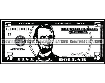 5 Dollar Bill Vector at Vectorified.com | Collection of 5 Dollar Bill ...