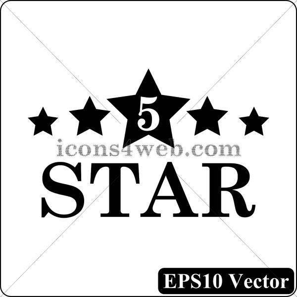 Star Black Icon Vector 600x600 Star Black Icon Vector