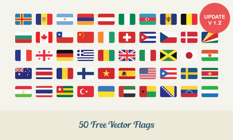 800x480 Free Download Flat Vector Flags