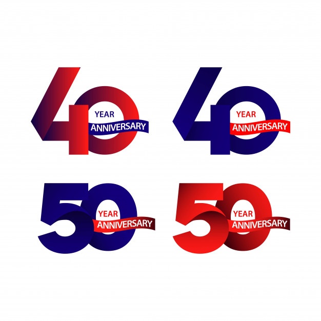 50 Years Anniversary Vector