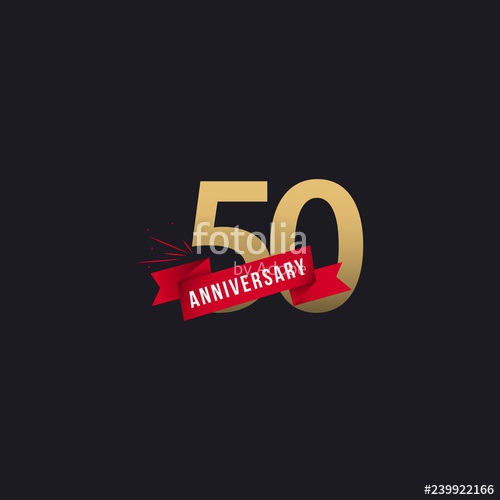 500x500 Year Anniversary Vector Template Design Illustration Stock