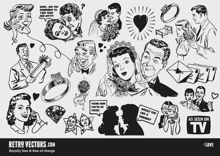 841x596 Free Love Themed Clipart Vintage Vectors Royalty Free