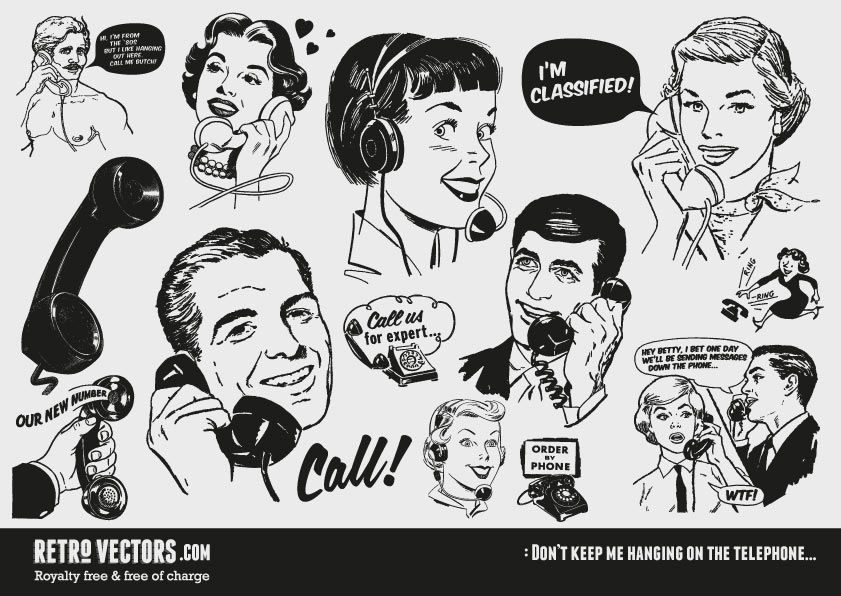 841x596 Retro Vector Graphics