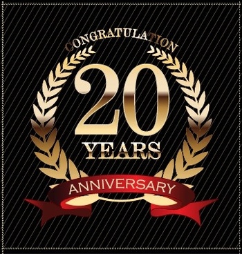 350x368 Vector Anniversary Free Vector Download
