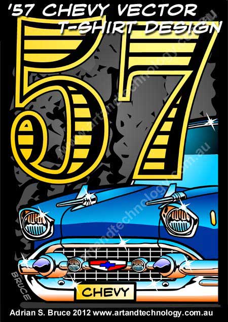 450x636 Art And Technology Chevy Cartoon Vector T Shirt Design
