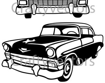 340x270 Chevrolet Bel Air Vector Etsy