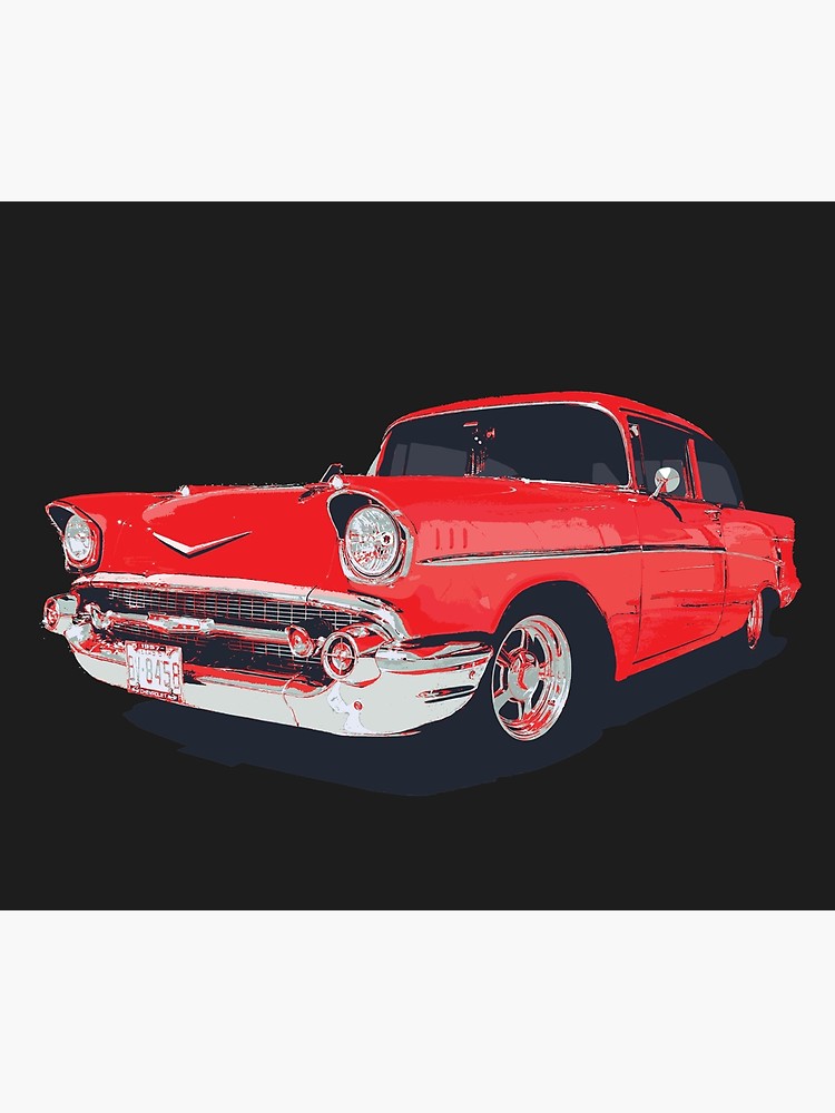 750x1000 Chevy Bel Air Vector Illustration Duvet Cover