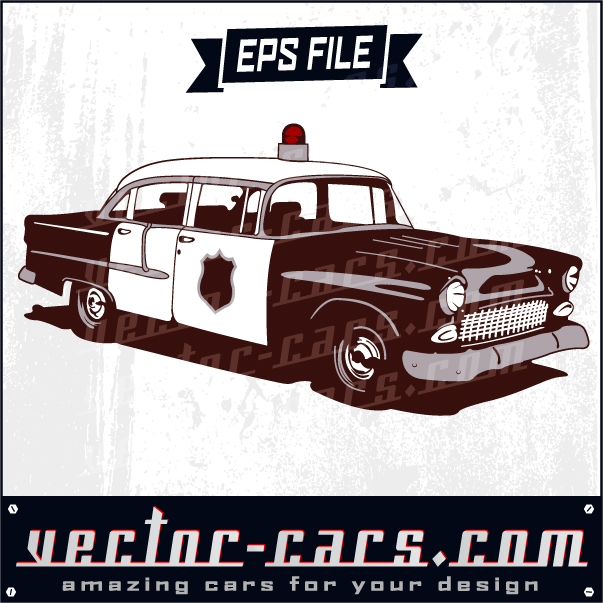 603x603 Vintage Chevrolet Police Car
