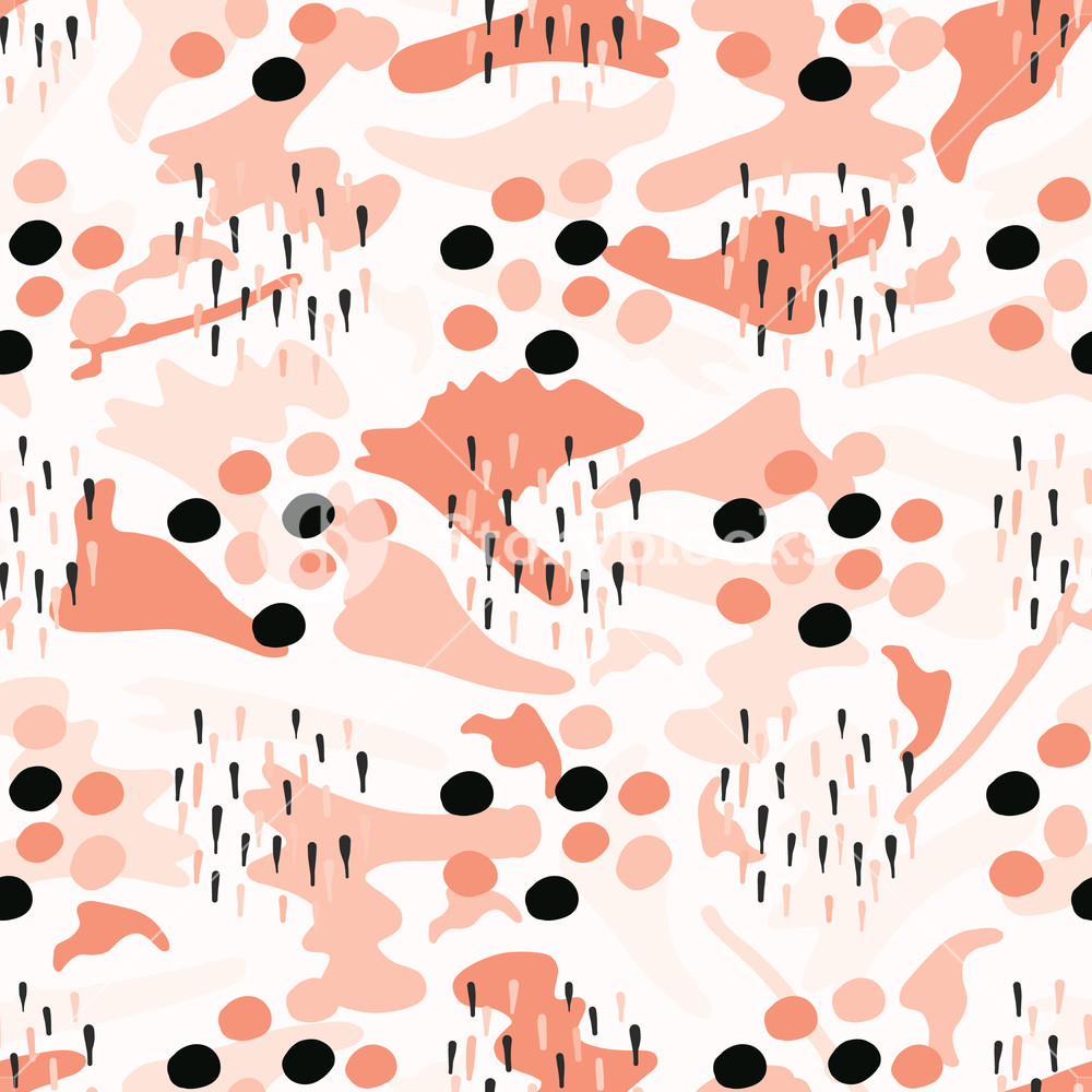 1000x1000 Style Geometric Floral Circle Pattern, Seamless Vector