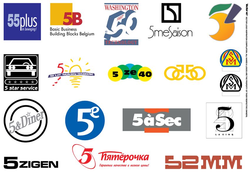 Logo Design Inspiration Vector Number Logos 850x585 Logo Design Inspiration Vector Number Logos