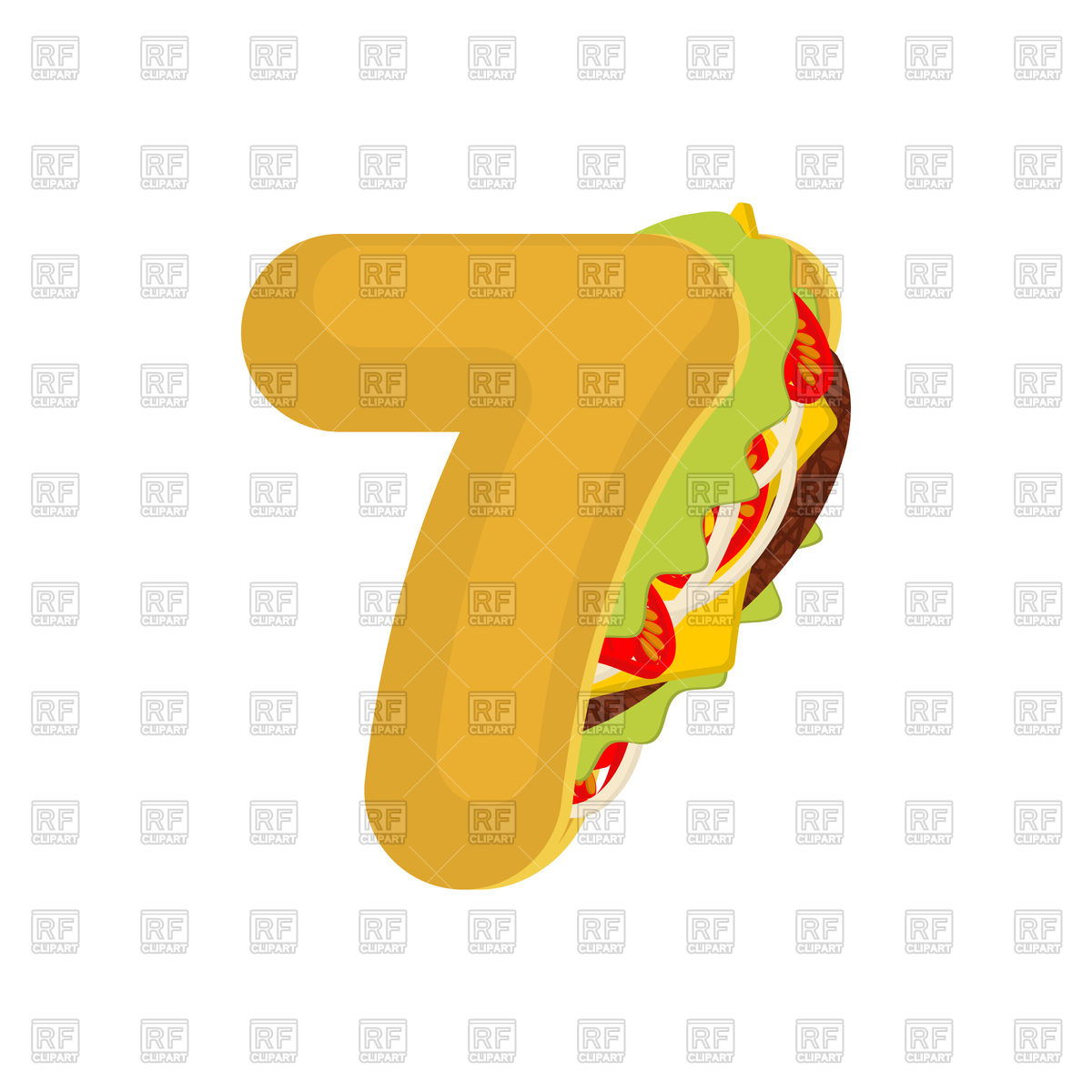 1200x1200 Number Tacos Font Vector Image Of Fonts Type Maryvalery
