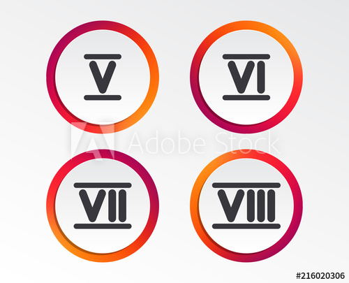 500x405 Roman Numeral Icons And Digit Characters Ancient Rome
