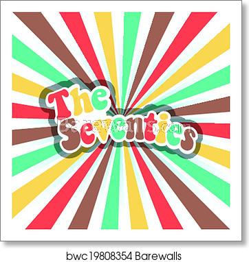 362x382 Vector Disco Background Logo, Art Print Barewalls Posters