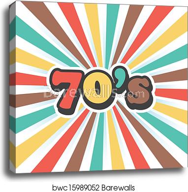 382x390 Vector Vintage Art Background, Canvas Print Barewalls