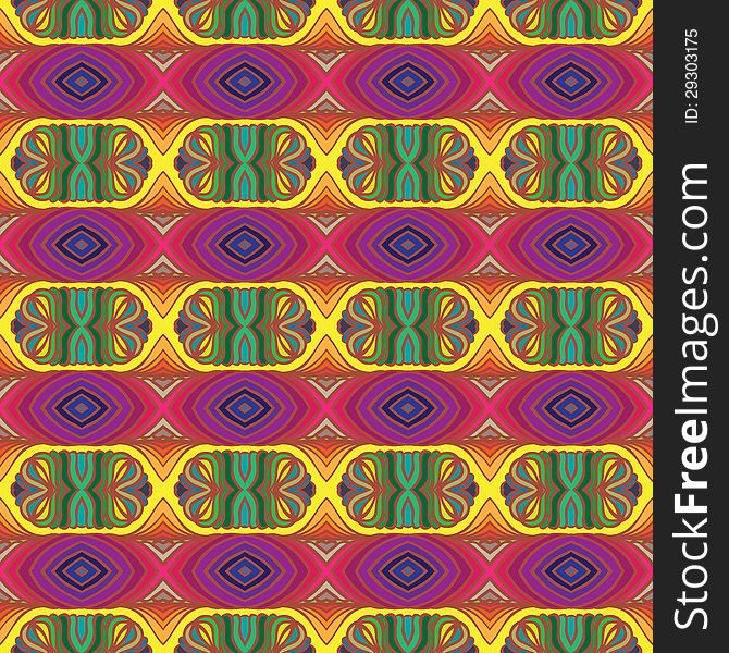 670x600 Vector Psychedelic Pattern With Stripes