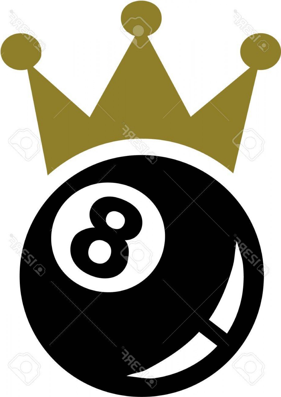 Photostock Vector Eight Ball Pool Crown Soidergi 1106x1560 Photostock Vector Eight Ball Pool Crown Soidergi