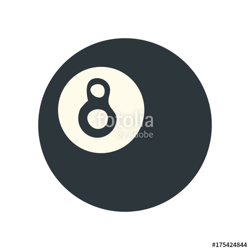 500x500 Ball Pool Or Billiard Icon Image Vector Illustration Design