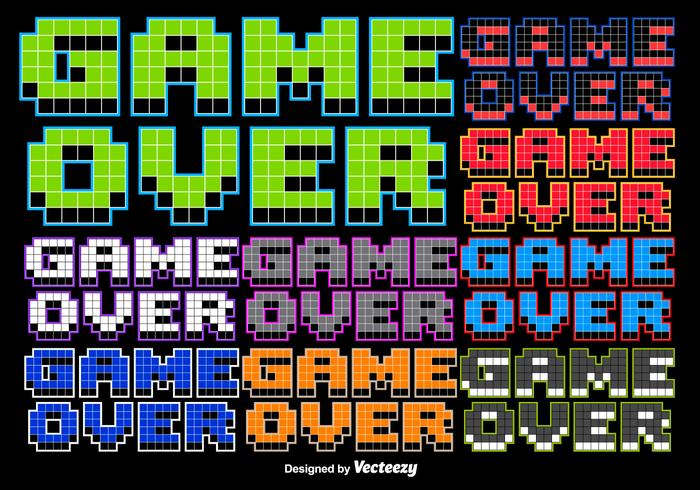700x490 Bit Game Over Stylized Message