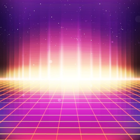 450x450 Vector Of Retro Sci Fi Background