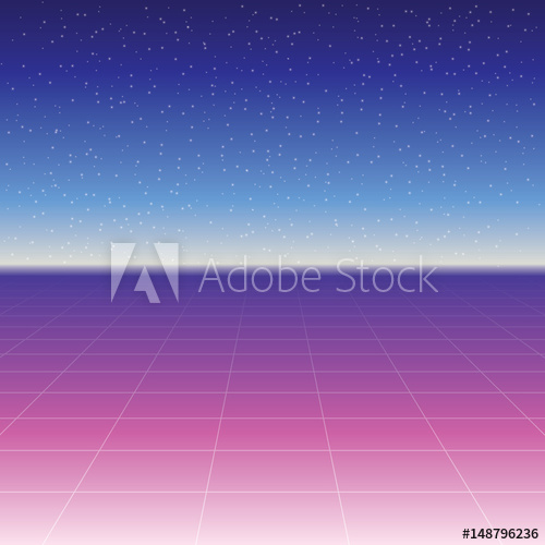 500x500 Retro Background With Grid Vector Illustration