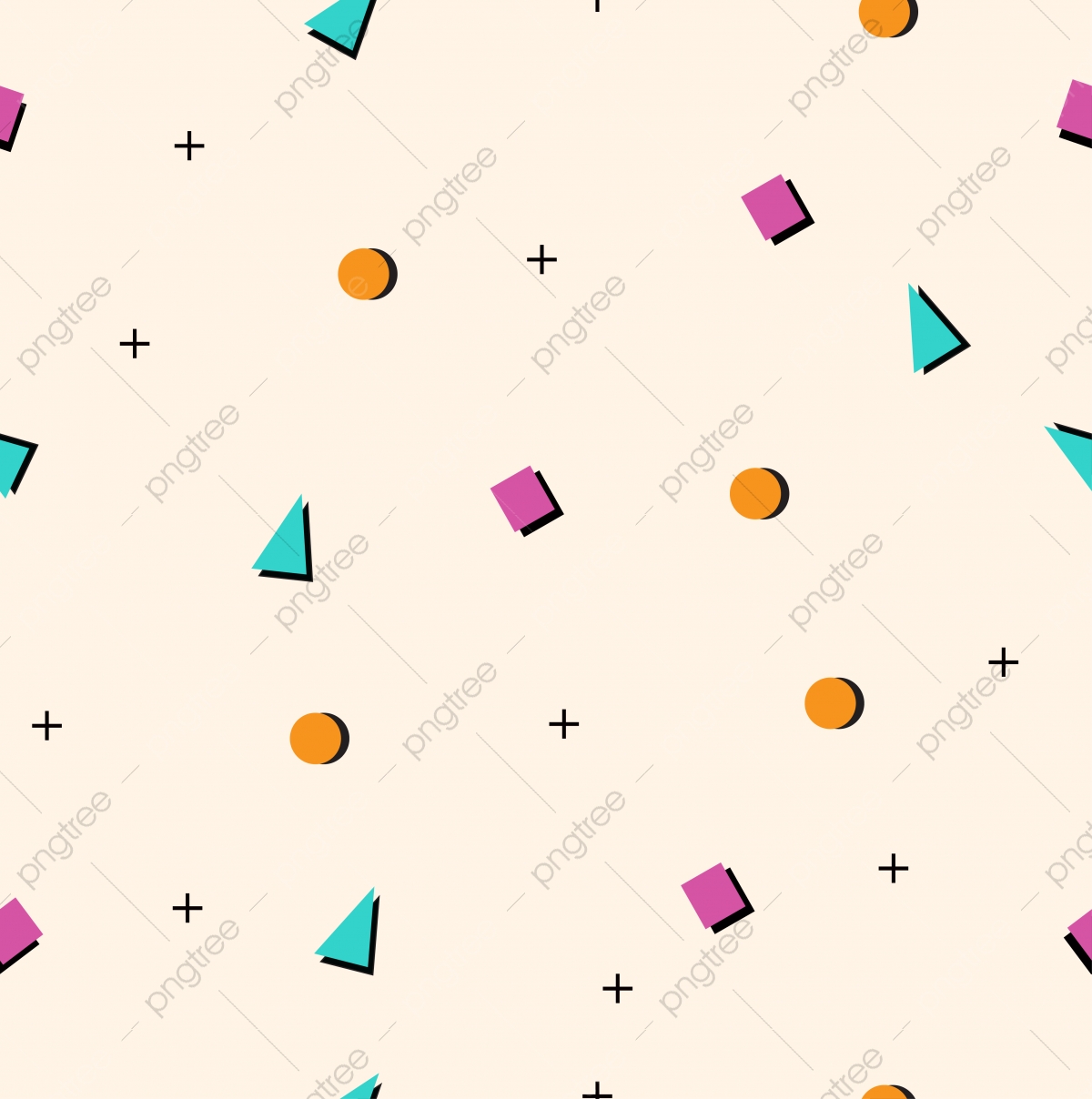 1200x1208 Memphis Seamless Pattern Styles, Wallpaper, Wallpaper