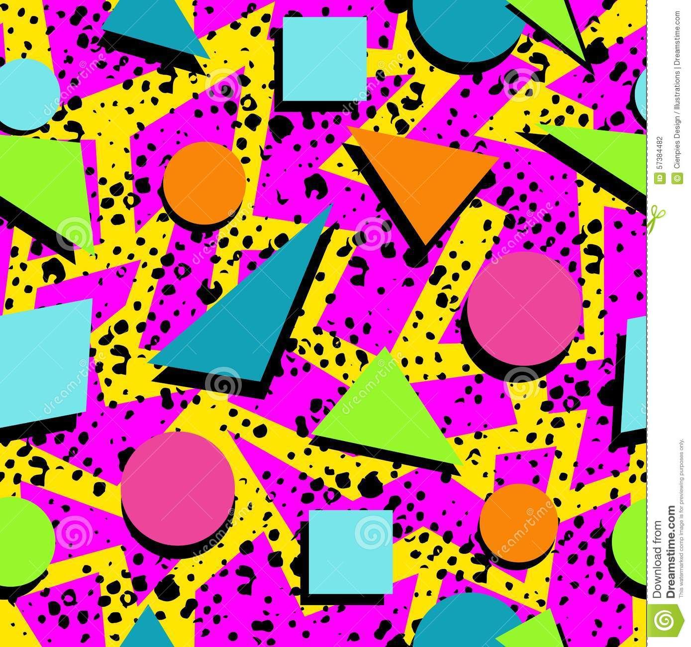 1389x1300 Retro Seamless Pattern Background Stock Vector