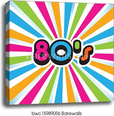 382x390 Vector Pop Art Background, Canvas Print Barewalls Posters
