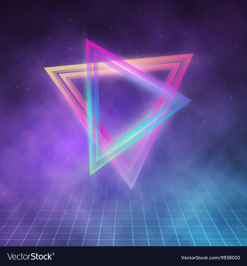 1000x1080 Retro Party Neon Poster Retro Disco Vector Image