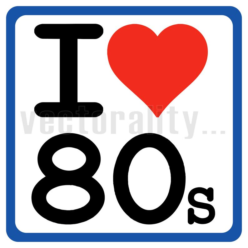 794x794 I Heart Love Eighties Child Vector Art Etsy