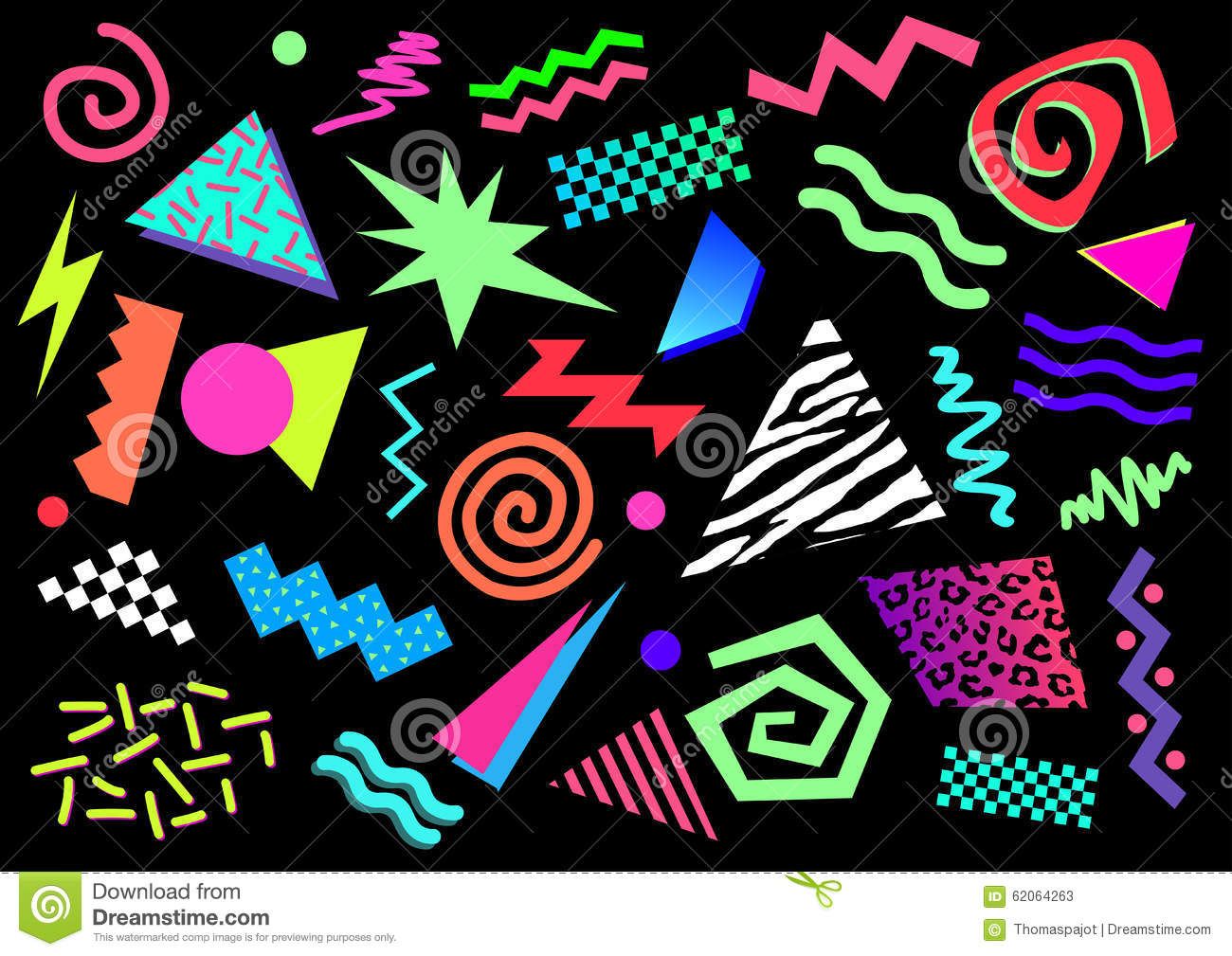 1300x1009 Abstract Shapes Stock Vector