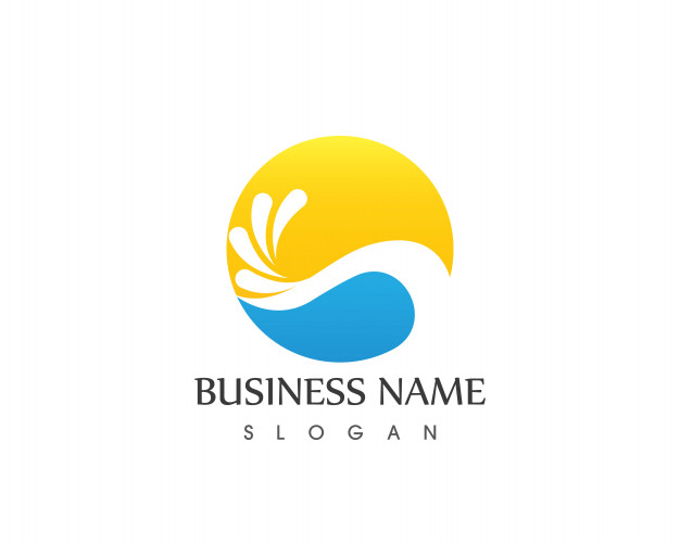 626x500 Wave Beach Icon Logo Vector Design Template Vector Premium Download