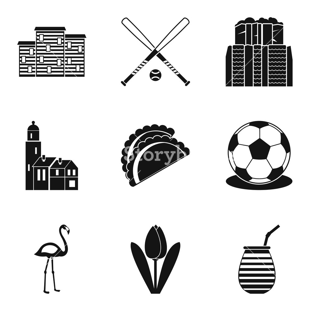 1000x1000 Ball Icons Set Simple Set Of Ball Vector Icons For Web Isolated